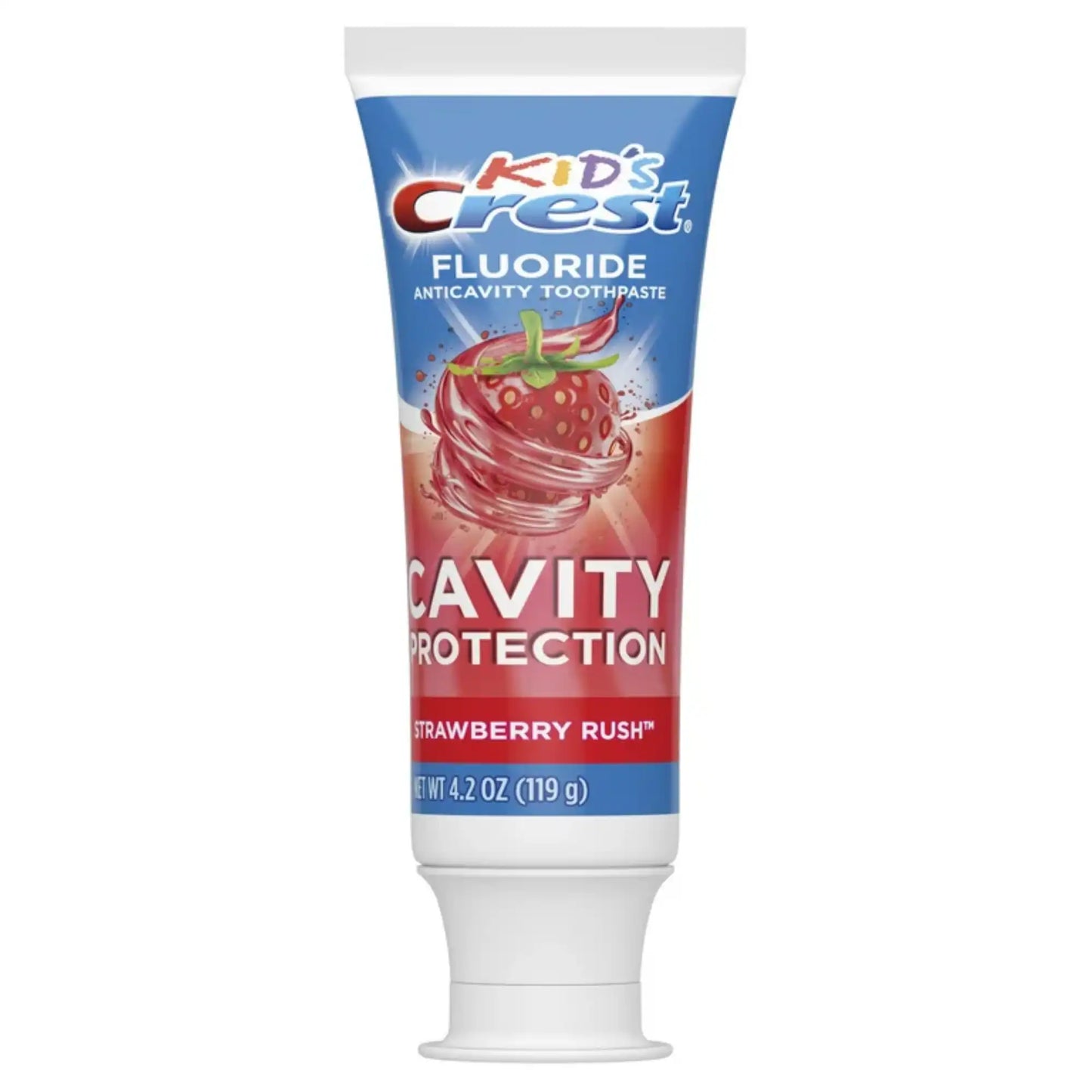 P&G - Kid's Crest Advanced Enamel+Cavity Protection Toothpaste, Strawberry Flavor, 4.1 oz, 24/cs **Discontinued