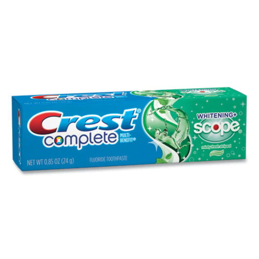 P&G - Crest Complete Toothpaste, Whitening with Scope, .85 oz, 36/cs