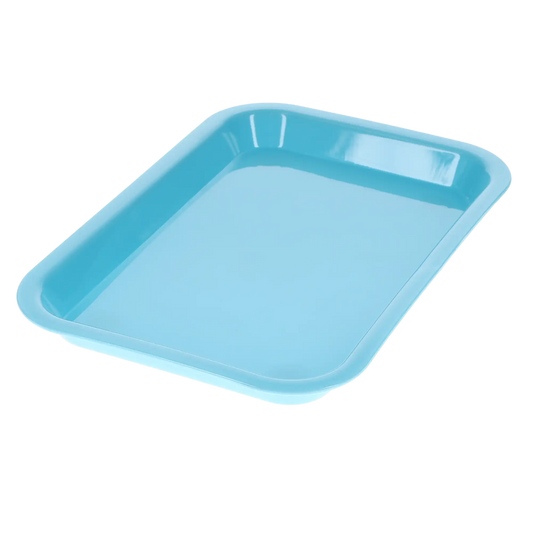 HSB - Set-up Tray Flat Size F - Baby Blue, Plastic, 9-5/8" X 6-5/8" X 7/8" - (Equiv 300FMS-2PS)