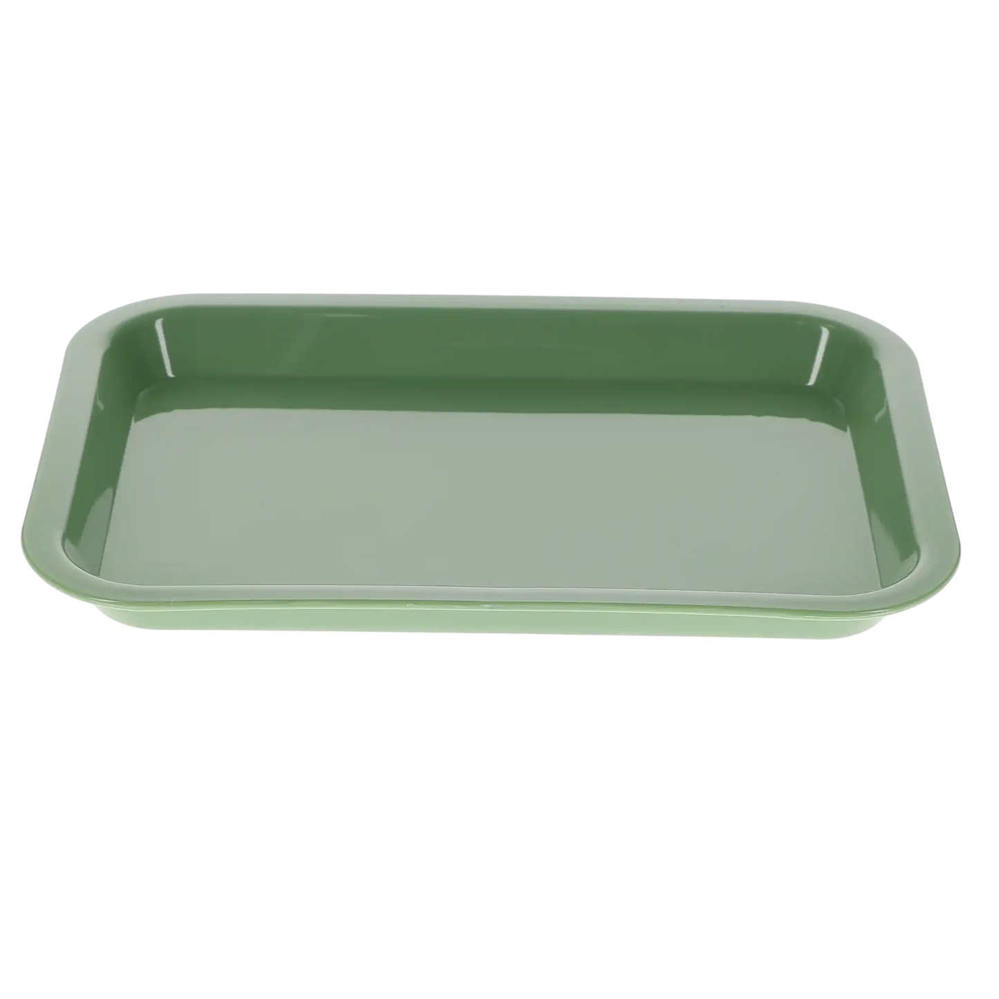HSB - Set-up Tray Flat Size F - Neon Green, Plastic, 9-5/8" X 6-5/8" X 7/8" - (Equiv 300FMS-4)