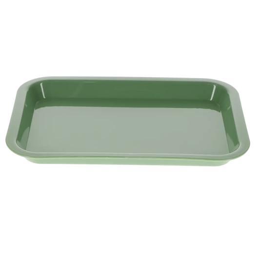 HSB - Set-up Tray Flat Size F - Neon Green, Plastic, 9-5/8" X 6-5/8" X 7/8" - (Equiv 300FMS-4)