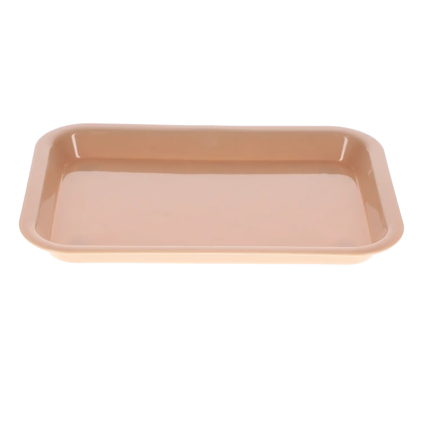HSB - Flat Tray, Size F (Mini) - Pastel Sand , Plastic, 9-5/8" X 6-5/8" X 7/8" - (Equiv 300FMS-7PS)