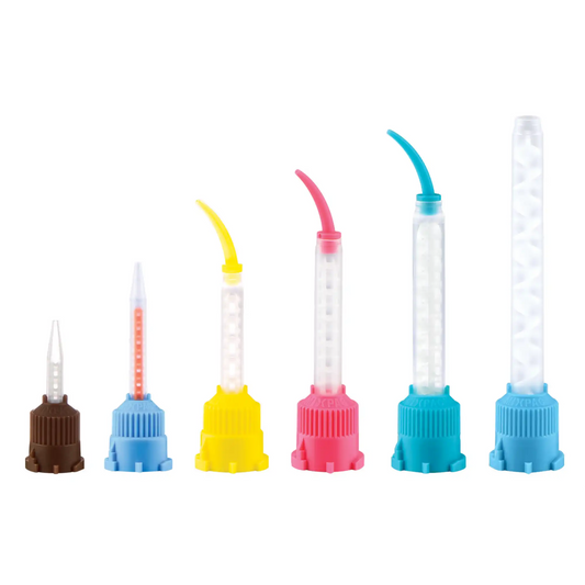Pac-Dent - T-Mixer HP Mixing Tips, Blue/Orange inside 50/Pk