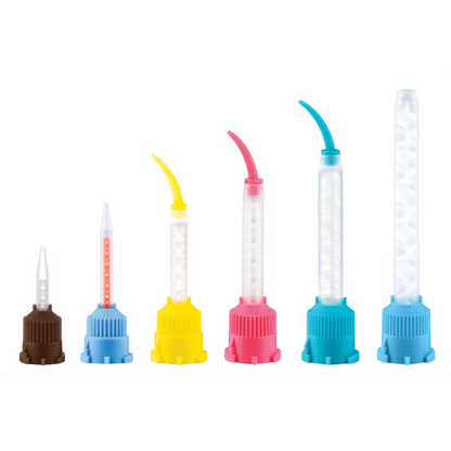 Pac-Dent - T-Mixer HP Mixing Tips, Blue/Orange inside 50/Pk