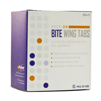 Pac-Dent - Bite Wing Tabs, Stick-On, 500/Bx