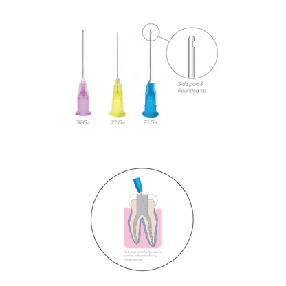 Pac-Dent - OptiProbe, Endo Irrigation Needles, Side-Vent, 30 Ga, Purple, 100/Pk
