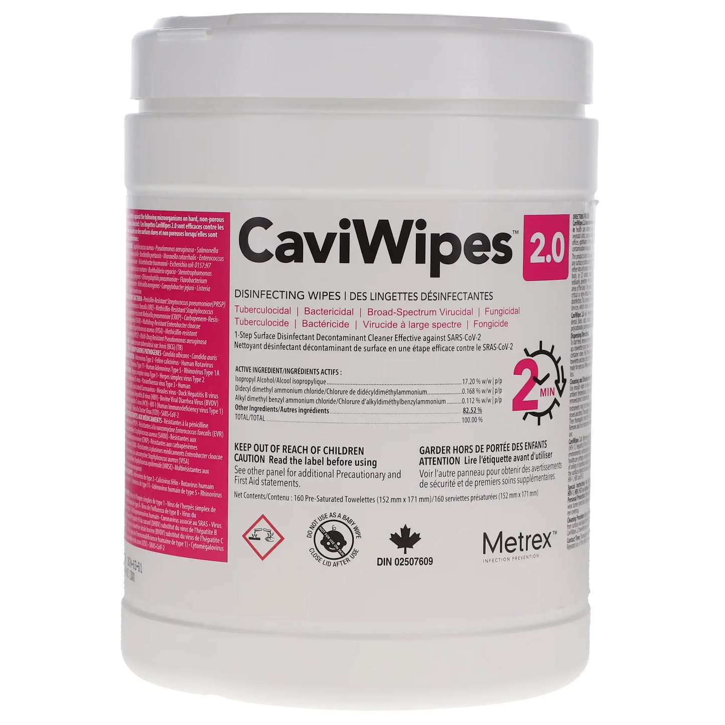 CaviWipes 2.0 Large 160/Can