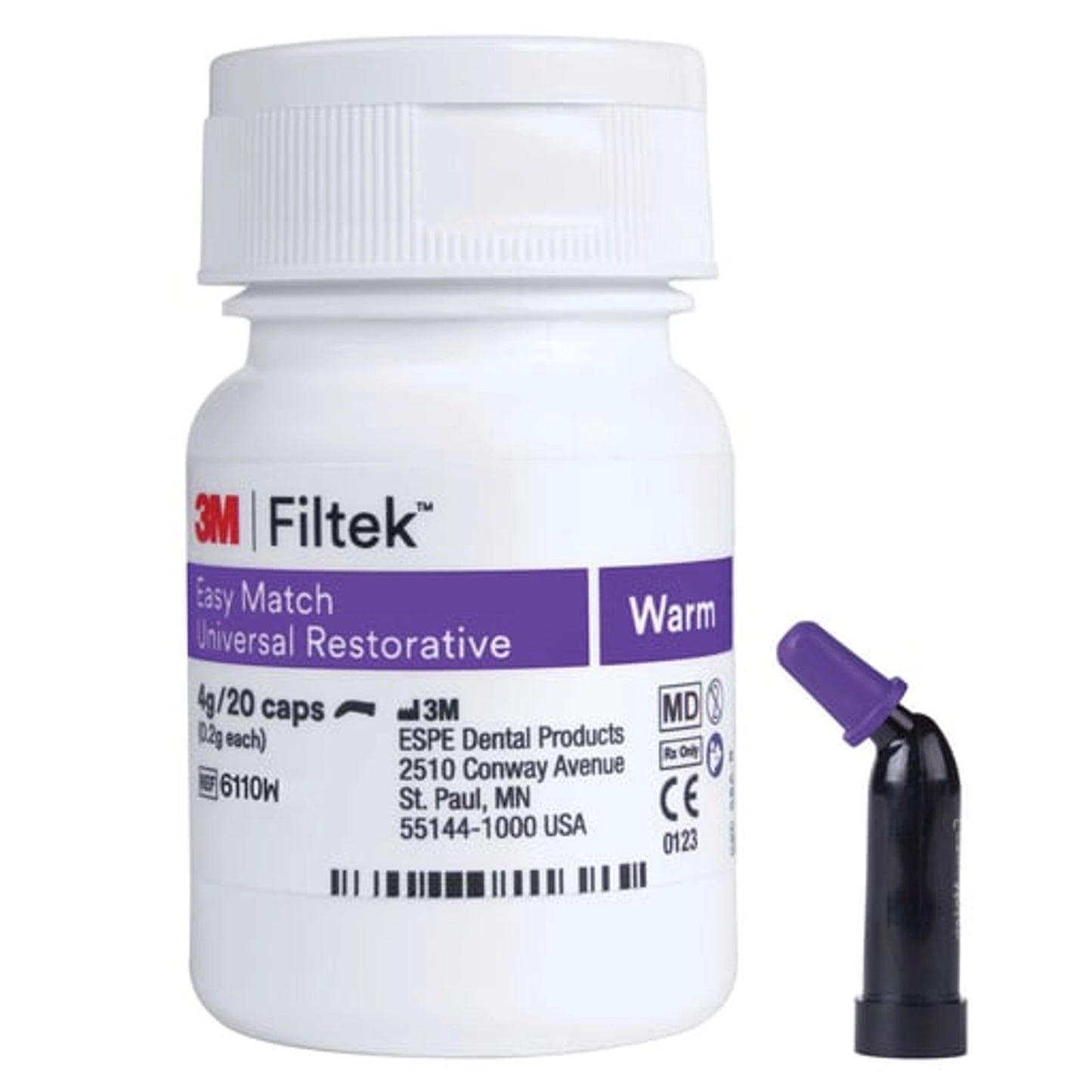 Filtek Easy Match Universal Restorative 0.2g Capsule 20/Pk Warm