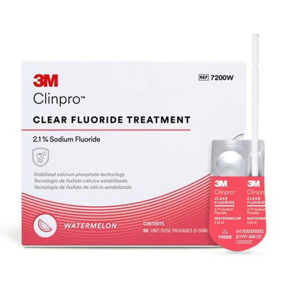 Clinpro Clear Fluoride Treatment 0.5mL 50/Pk Watermelon