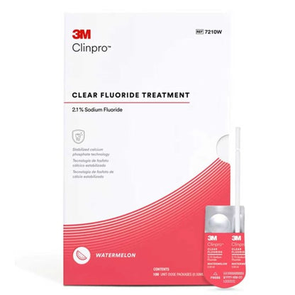 Clinpro Clear Fluoride Treatment 0.5mL 100/Pk Watermelon