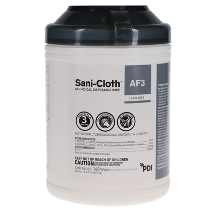 Sani-Cloth AF3 Wipes Large 160/Pk