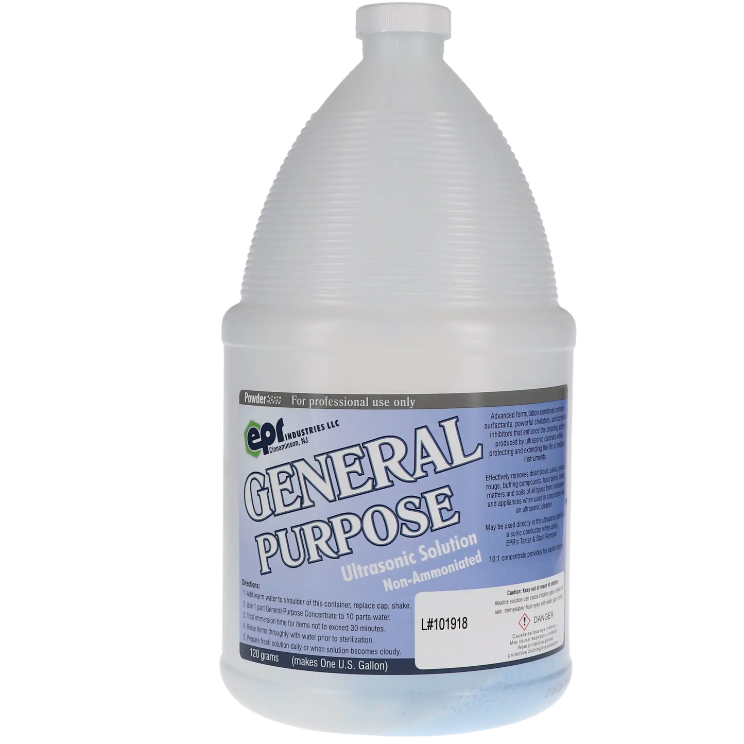Ultrasonic Cleaner General Purpose Powder in Gallon Bottle