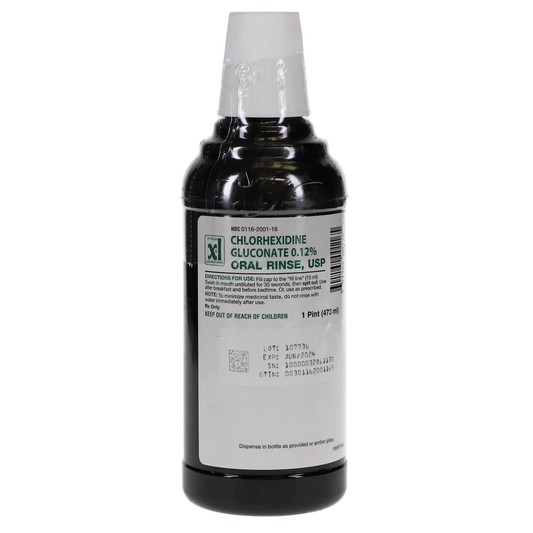 HSB - 0.12% CHG Oral Rinse 16 oz, mint flavor, Chlorhexidine Gluconate