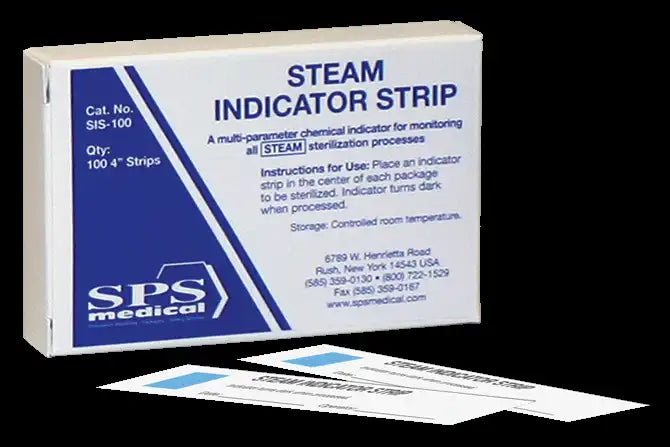 Steam Indicator Strips 4" 100/Box