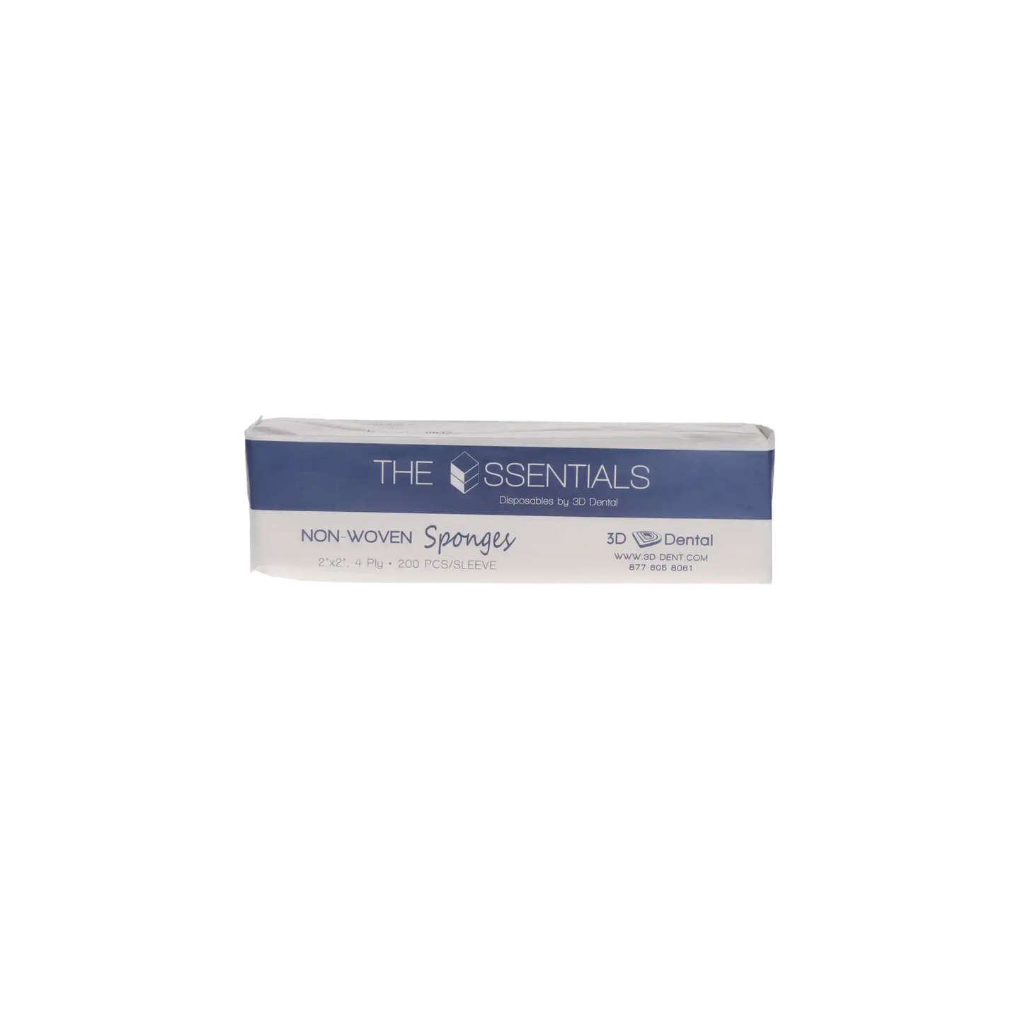 3D - Gauze - Non-Woven, 2 x 2  N/S 4-Ply - 5000/Cs