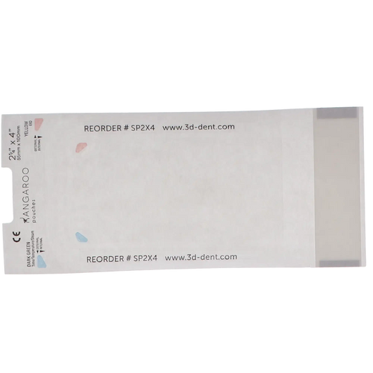 3D - Kangaroo Self-Seal Sterilization Pouches 2.25" X 4" 200/Bx