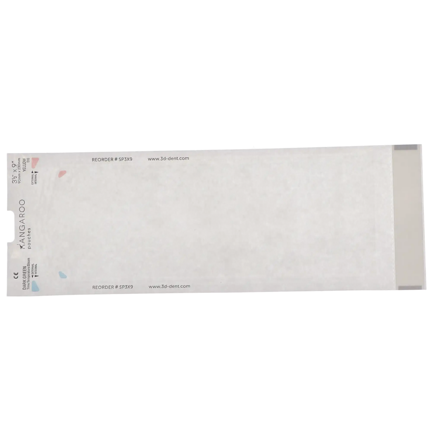 3D - Kangaroo Self-Seal Sterilization Pouches 3.5"X9"   200/bx