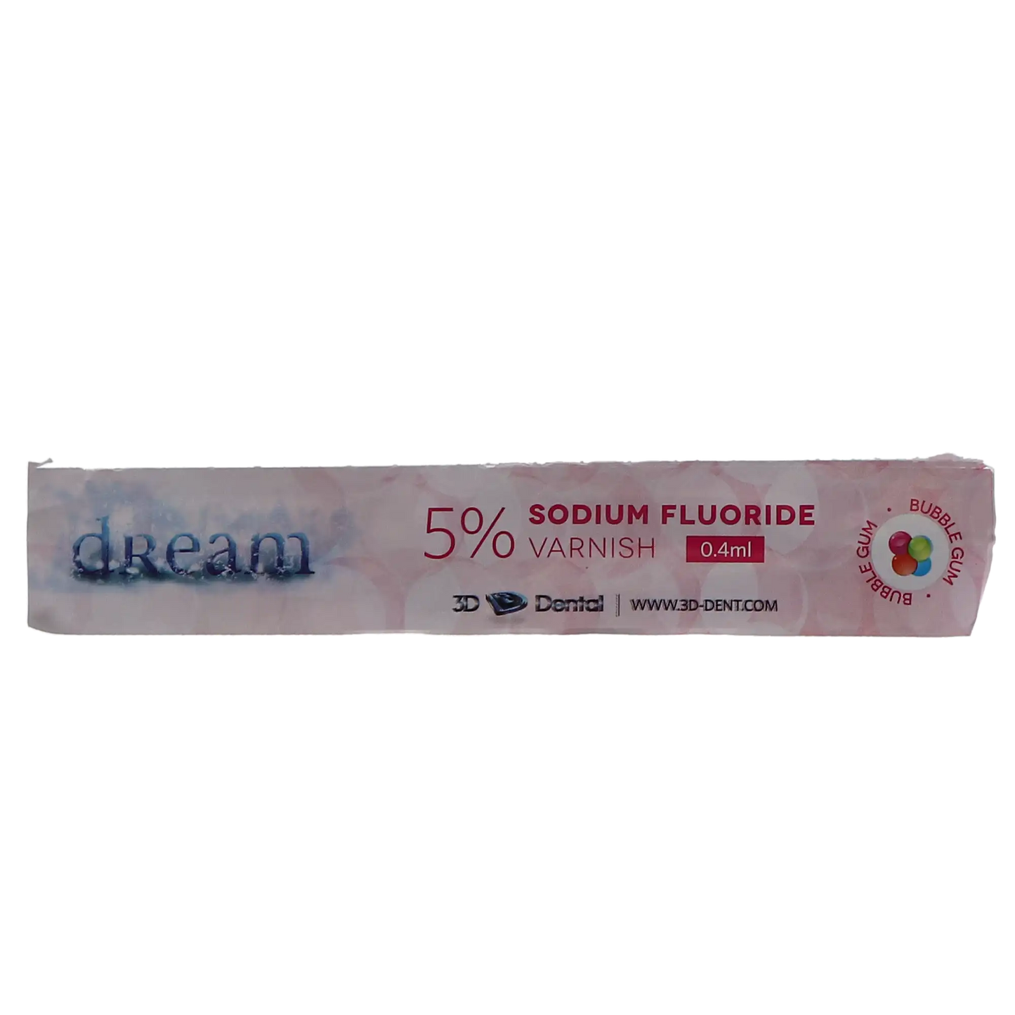 3D - Dream Fluoride Varnish Bubble Gum .40ml Box/50