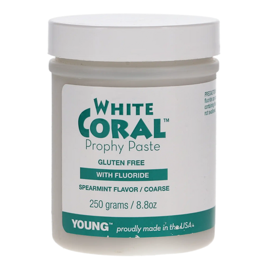 Young - White Coral Mint Coarse 250gm w/Fluoride