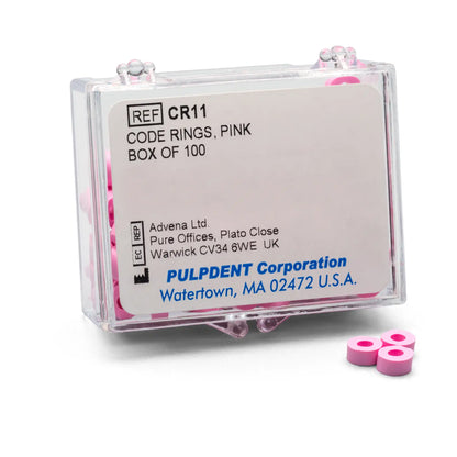 Code Rings Silicone Standard 100/Pk Pink