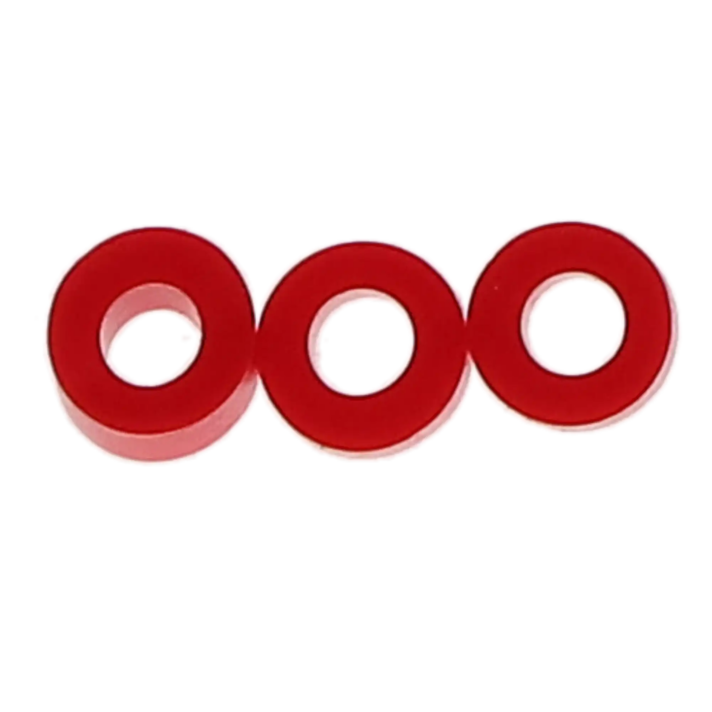 Code Rings Silicone Standard 100/Pk Red