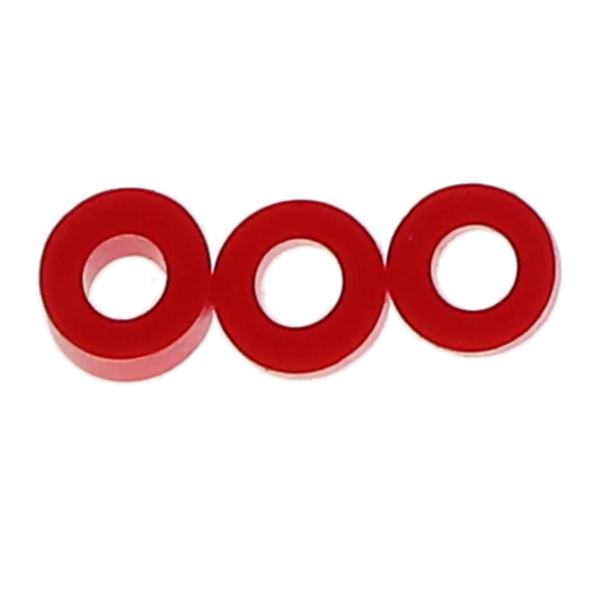 Code Rings Silicone Standard 100/Pk Red