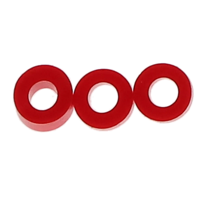 Code Rings Silicone Standard 100/Pk Red