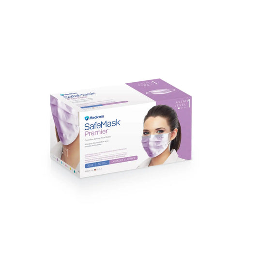 Medicom - Safe-Mask Earloop Lavender 50/Bx ASTM 1