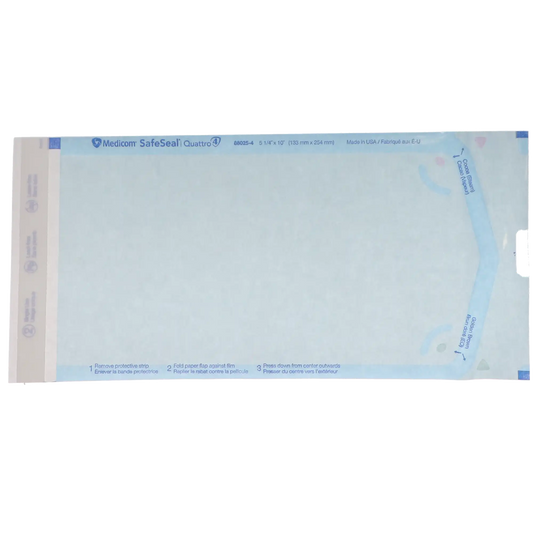 Medicom - SafeSeal - Duet Pouch - 5.25 x 10- 200/Bx