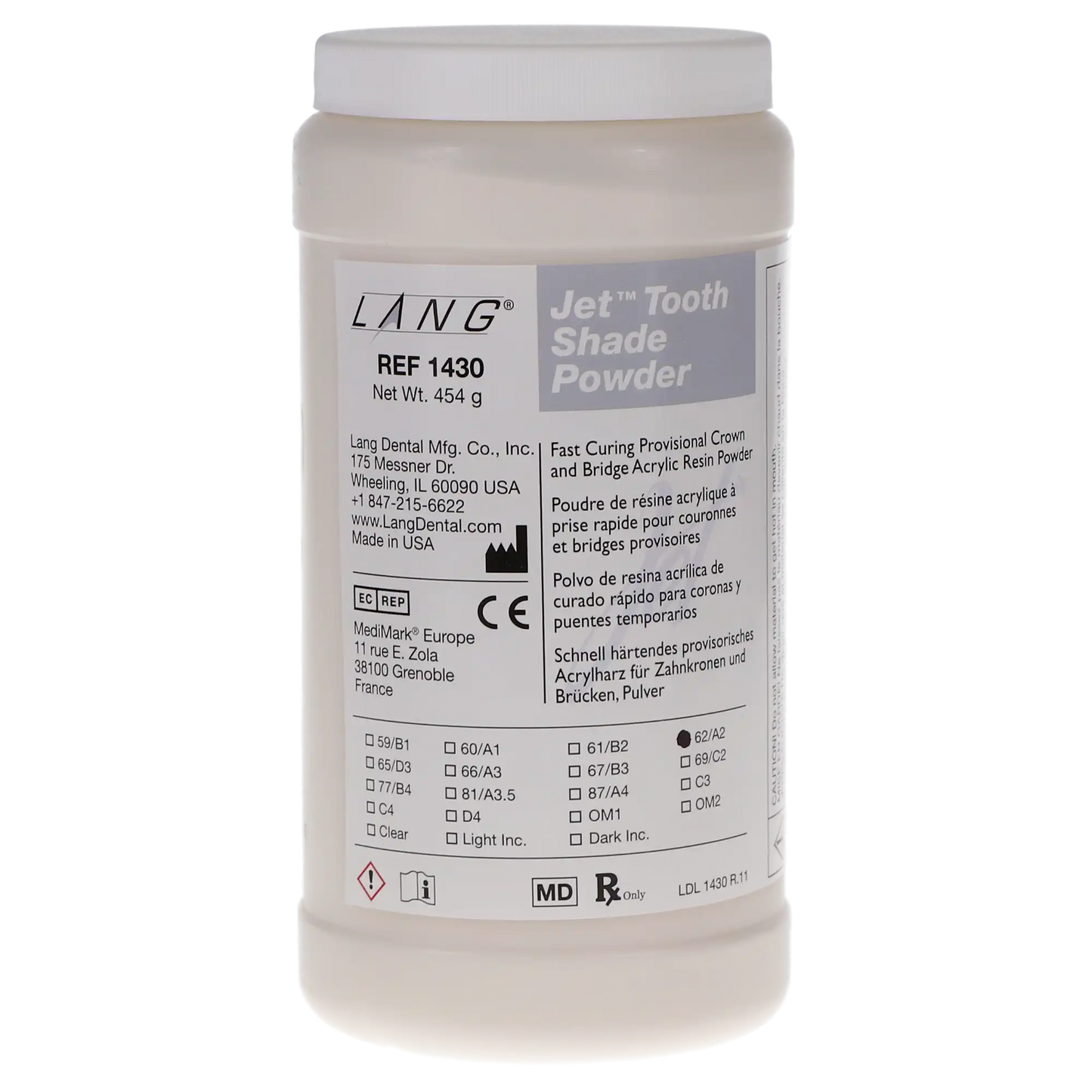 Jet Tooth Shade - Powder, 16oz - 62