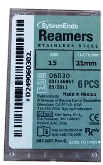 SybronEndo - Reamers 21mm #15 6/Bx