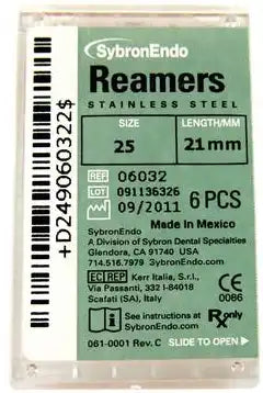 SybronEndo - Reamers 21mm #25 6/Bx