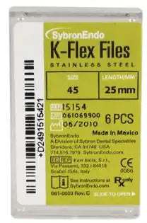 SybronEndo - K-Flex Files 25mm #45 6/Bx