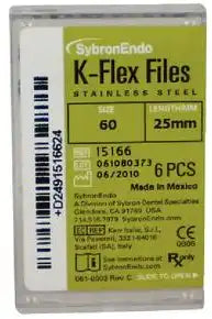 SybronEndo - K-Flex Files 25mm #60 6/Bx