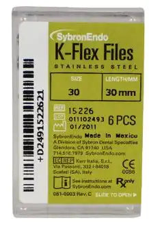 SybronEndo - K-Flex Files 30mm #30 6/Bx