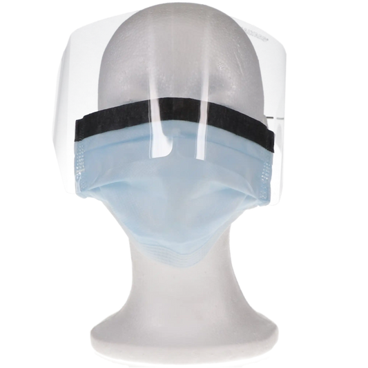 FluidShield - Masks, w/Visor, Earloop, 25bx - Blue