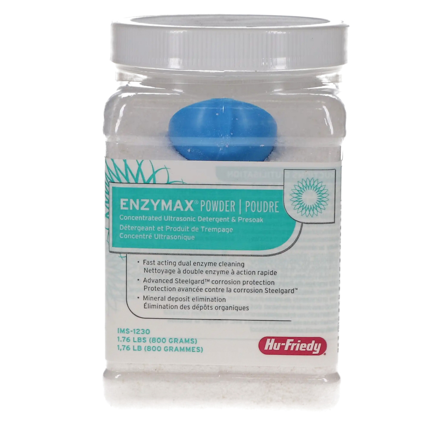 Hu-Friedy - IMS Detergent Enzymax powder, 800gr. glass w/measure spoon **Discontinued