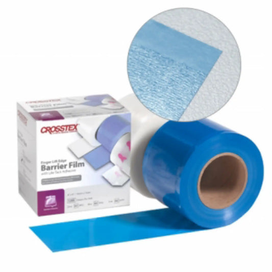 Crosstex - Barrier Film Finger Lift 4x6 Blue 1200/Bx