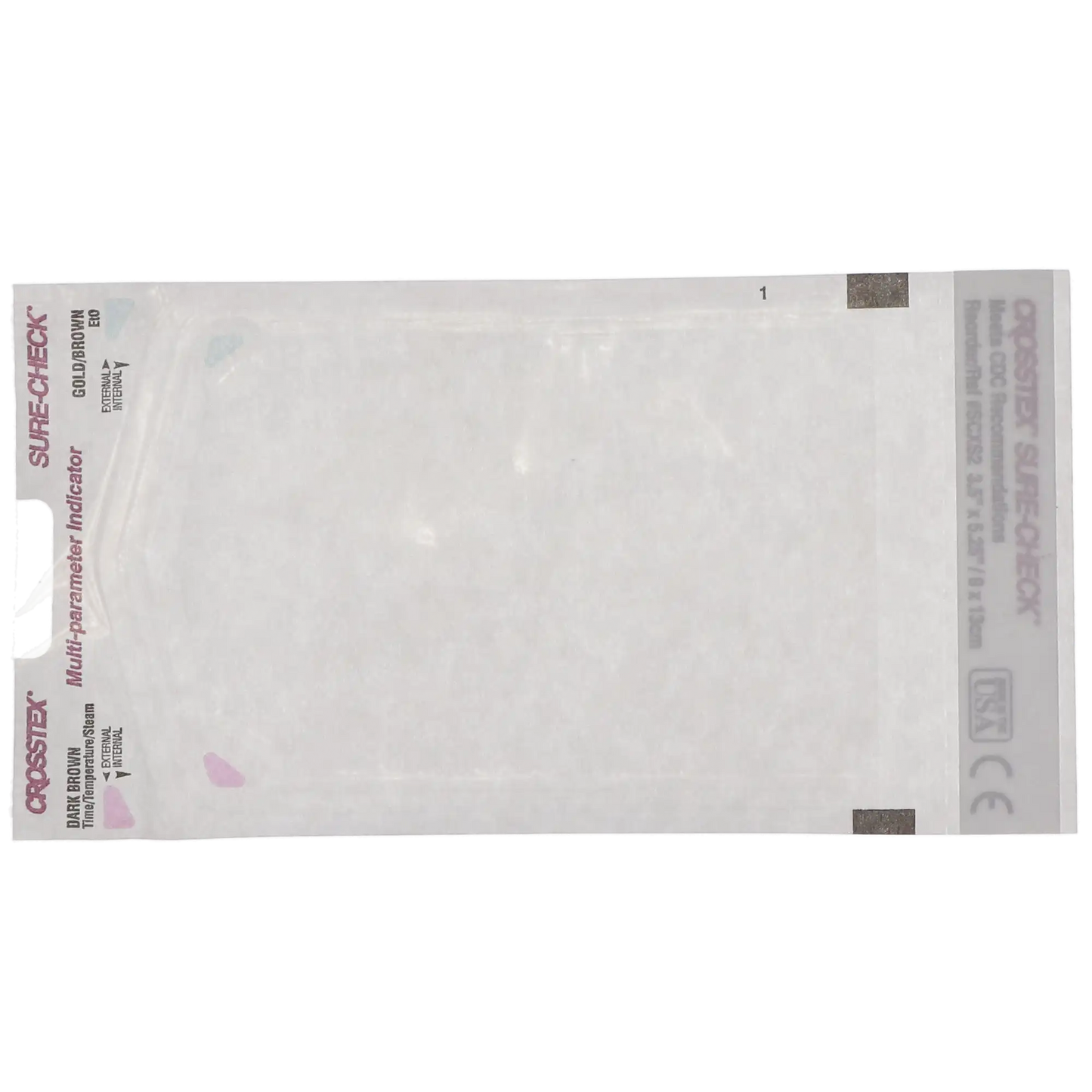 Crosstex - Sure-Check - Sterilization Pouches - 3.5 x 5.25