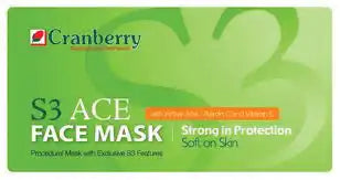 Cranberry S3 - Ace Face Masks, 50/Bx - Lavender