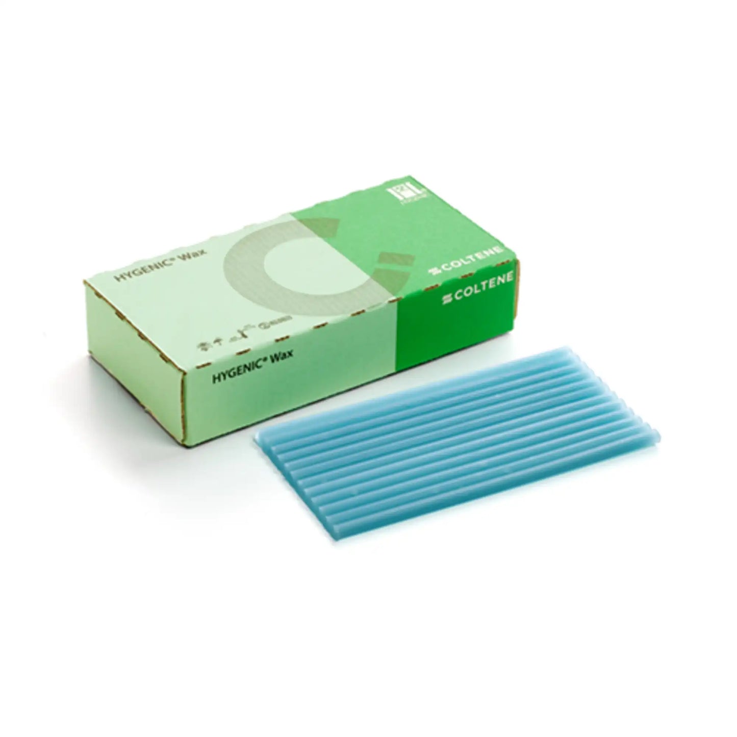 Coltene - Hygenic Plastic Wax Strips - 6" Long, Light Green, Lightly Scented, Pre-formed