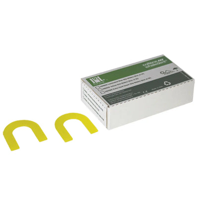 Coltene - Hygenic Bite Wafers - U-shaped Lemon Yellow Soft, Non-Laminated, Box of 50