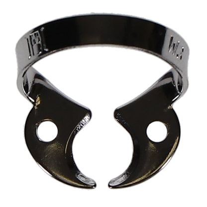 Coltene - Hygenic #W3 Wingless Flat Jawed for Small Molars Metal Rubber Dam Clamp, Single