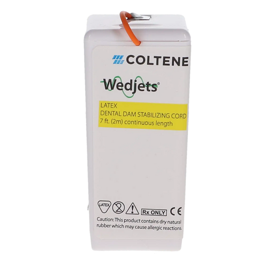 Coltene - Wedjets Dental Dam Stabilizing Cord - Latex, Large, Orange. Dispenser of 7 feet