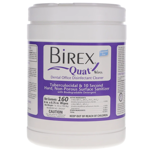 Birex Quat Disinfectant Wipes Large 160/Ca