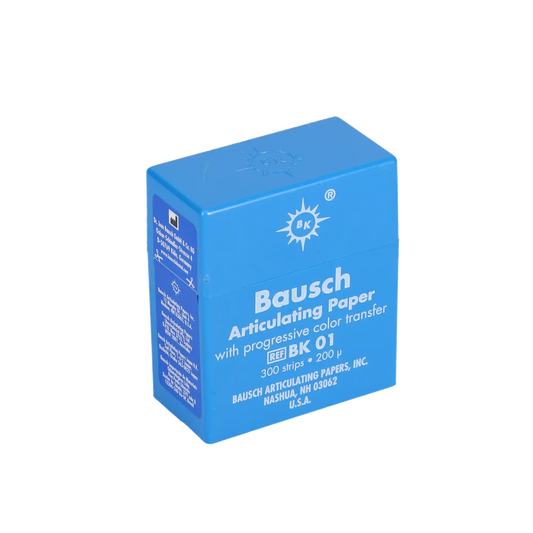 Bausch - Articulating Paper Pre-Cut Strips Blue 300/pk