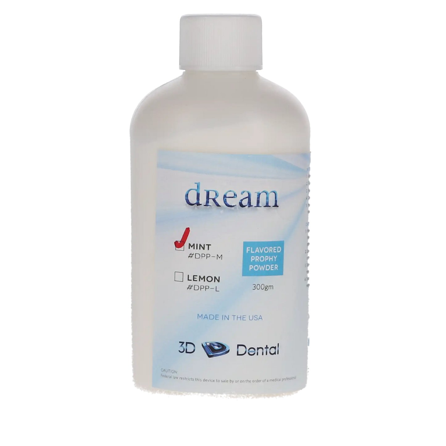 3D - Dream Prophy Powder Mint 10oz Bottle **Discontinued
