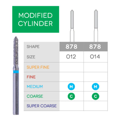 3D - Sabur - Bevel Cylinder Diamonds 878-012C 10/Pk