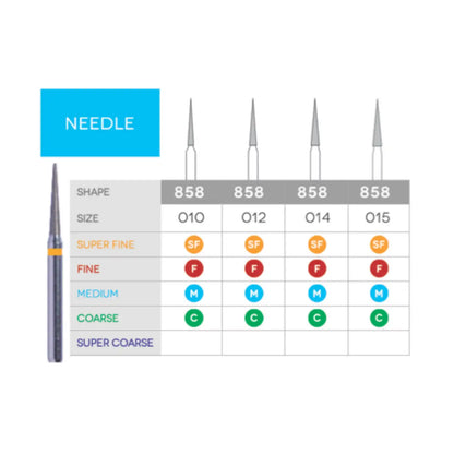 3D - Sabur - Needle Diamonds 858-012SF 10/Pk