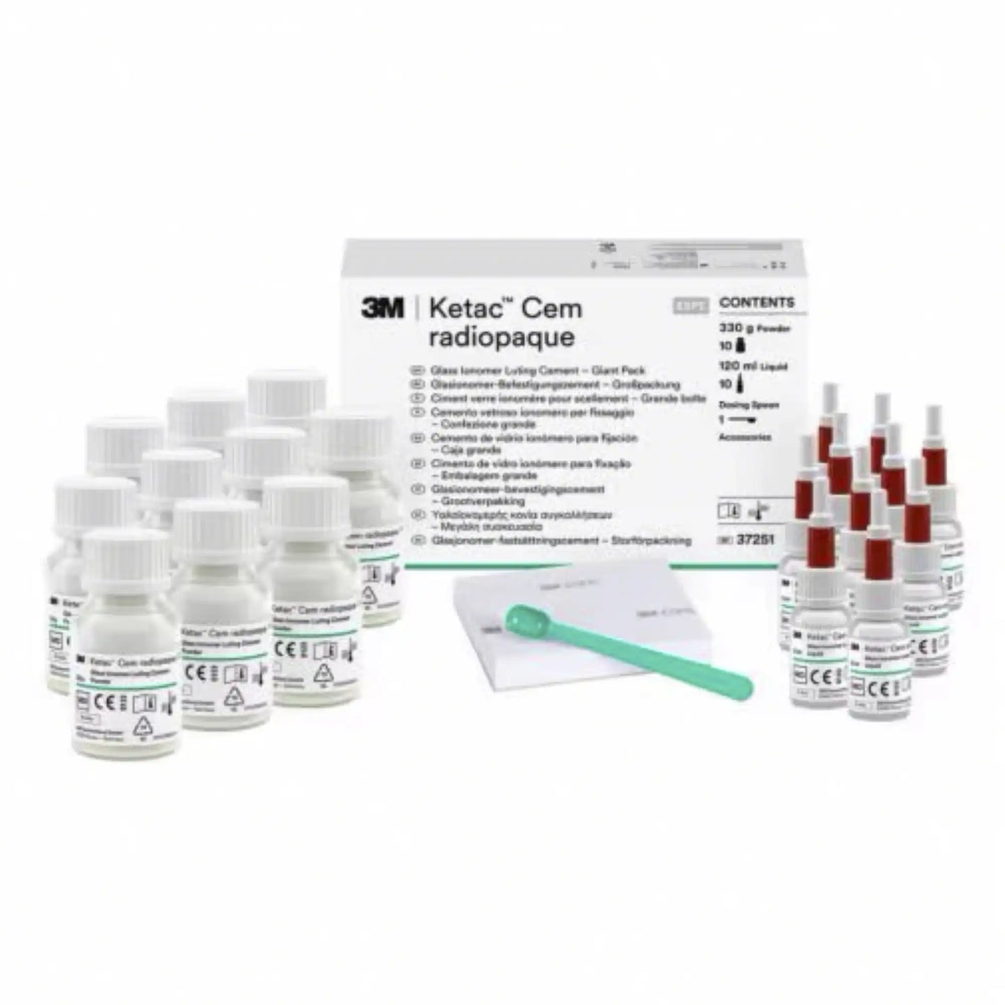 Ketac Cem - Giant Pack 10x33gm Powder & 10x12ml Liquid